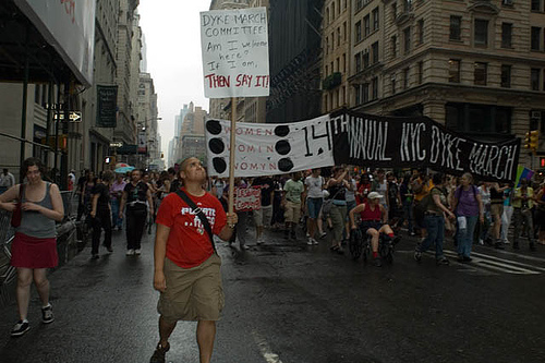 Me at the Dyke March